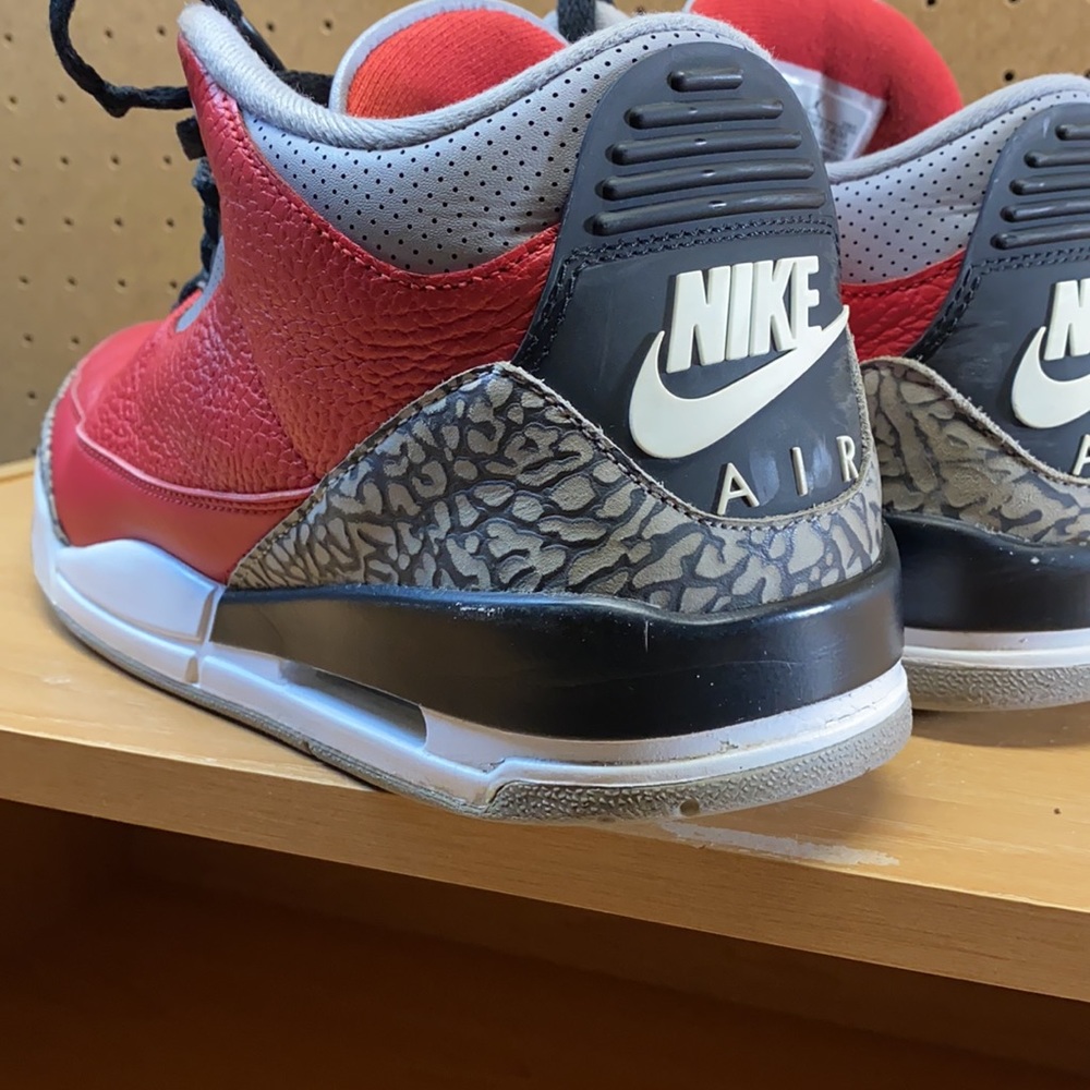 Air Jordan 3 Retro Unite Fire Red Cement Men’s Size 11.5 Sneakers (2020) - Picture 9 of 12